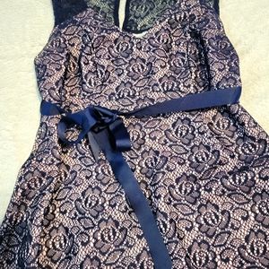 Gender Reveal Lace Maternity Dress